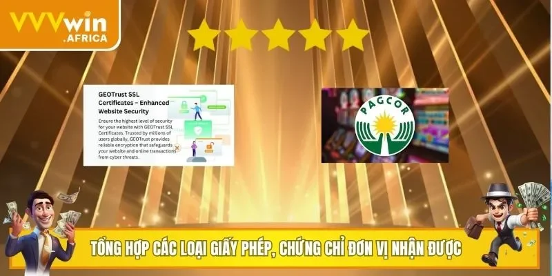 Tổng hợp các loại giấy phép, chứng chỉ đơn vị nhận được